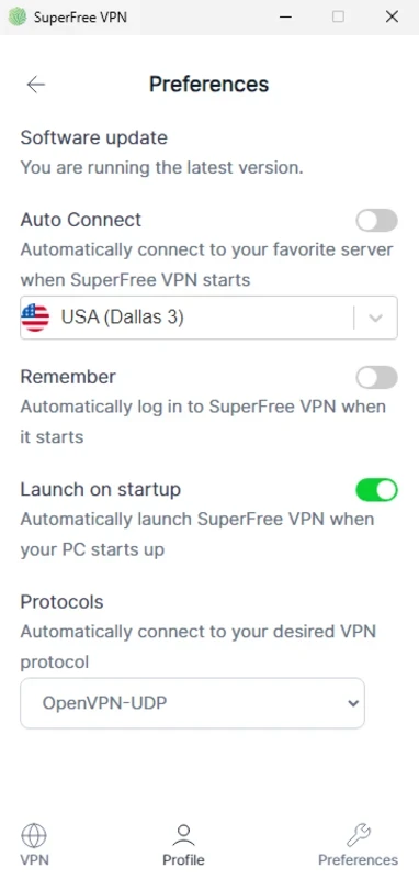 SuperFree VPN — Screenshot 1