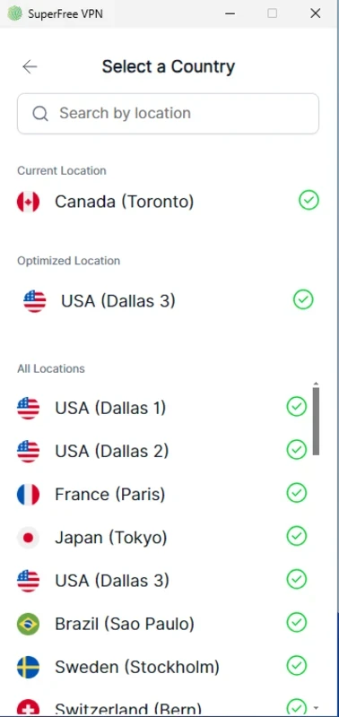 SuperFree VPN — Screenshot 2